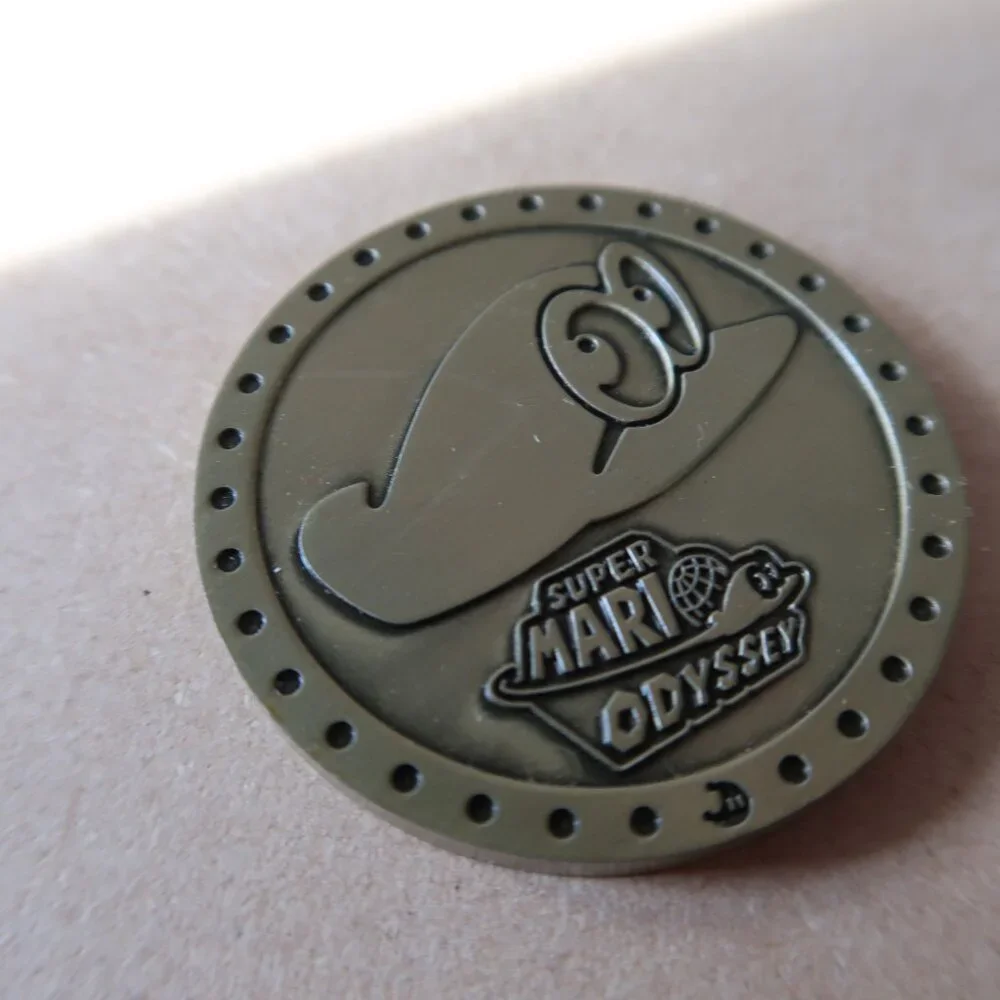 Nintendo Collectible Super Mario Odyssey Cappy Double-Sided Metal Coin Token
